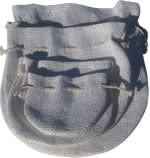 Gauze tie bag white size D